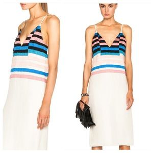 Mara Hoffman Embroidered Linen Midi Dress